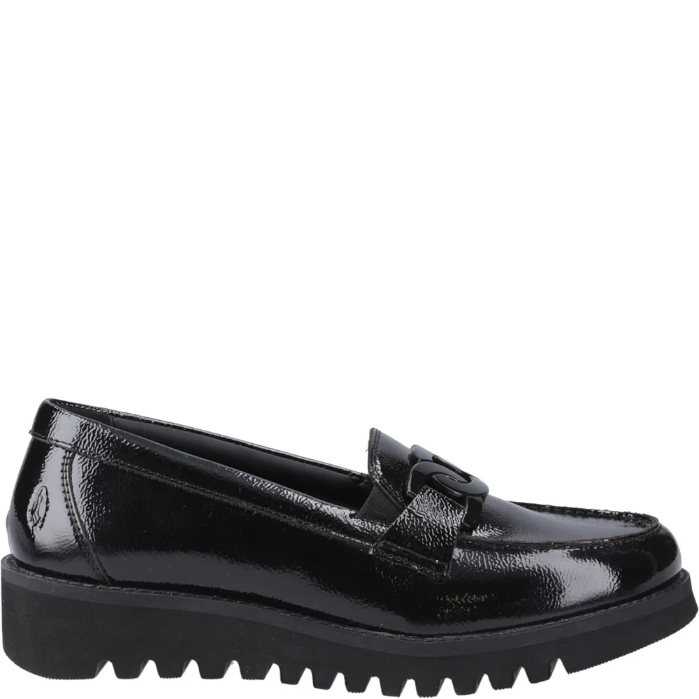 Hush Puppies Francis Loafer Patent XL Senior School Shoes - Image 5