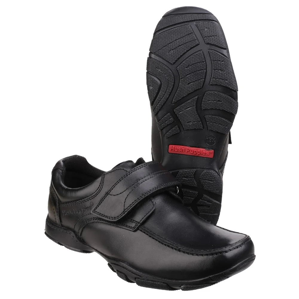 Hush Puppies Freddy Single Fit Senior School Shoes - Image 3
