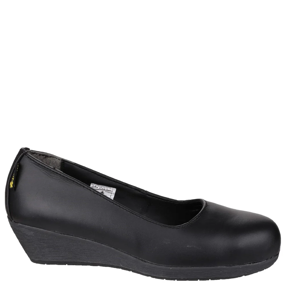 Amblers Safety FS107 Antibacterial Memory Foam Slip on Wedged Safety Court Shoe - Image 5