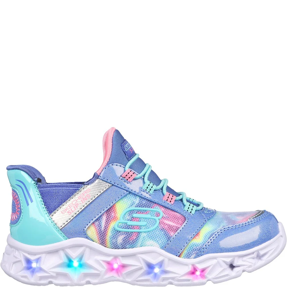 Skechers Galaxy Lights - TieDye Takeoff Trainers - Image 5