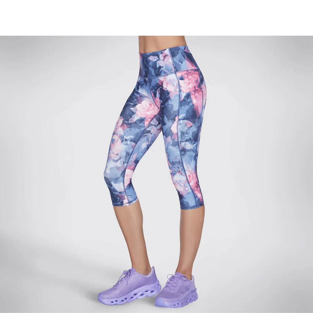 Skechers GO WALK HW Summer Rose Capri Leggings - Image 3