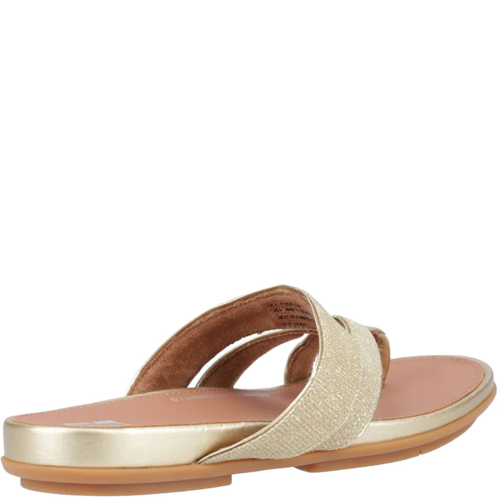 Fitflop Gracie Shimmerlux Strappy Toe Post Sandals - Image 2