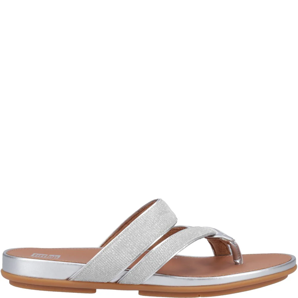 Fitflop Gracie Shimmerlux Strappy Toe Post Sandals - Image 5