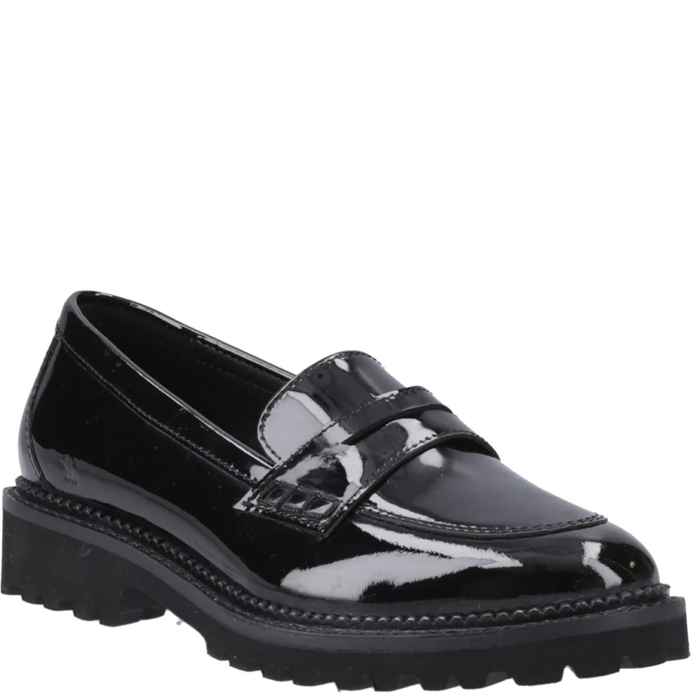 Hush Puppies Grazia Loafer Patent Junior School Shoes