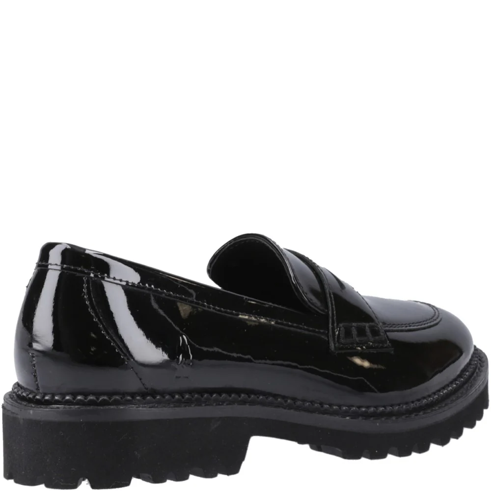 Hush Puppies Grazia Loafer Patent Junior School Shoes - Image 2