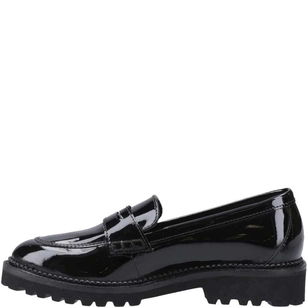 Hush Puppies Grazia Loafer Patent Junior School Shoes - Image 4