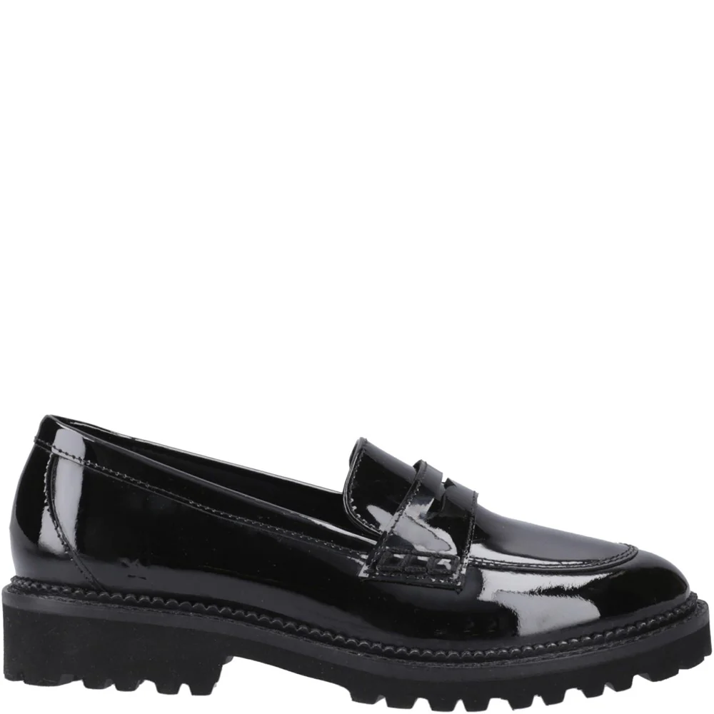 Hush Puppies Grazia Loafer Patent Junior School Shoes - Image 5