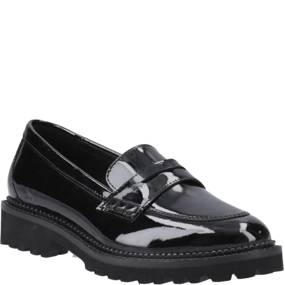 Hush Puppies Grazia Loafer Patent Senior School Shoes