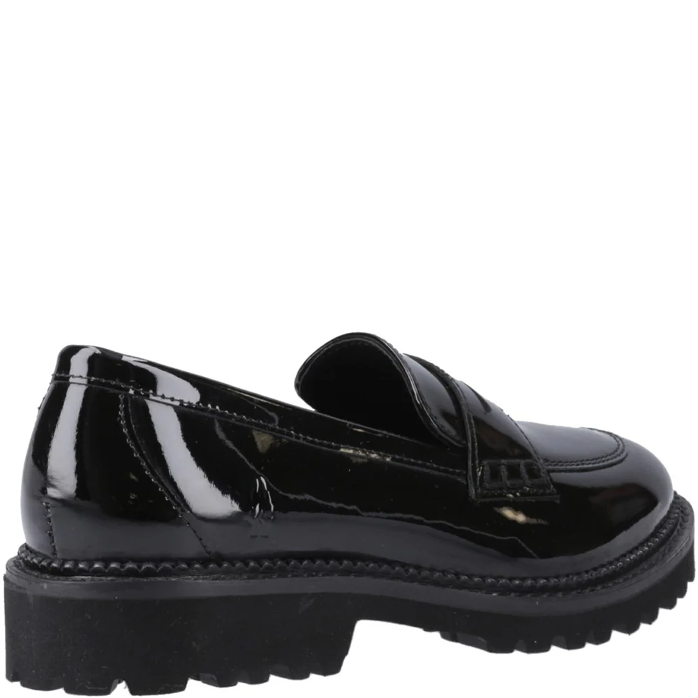 Hush Puppies Grazia Loafer Patent XL Senior School Shoes - Image 2