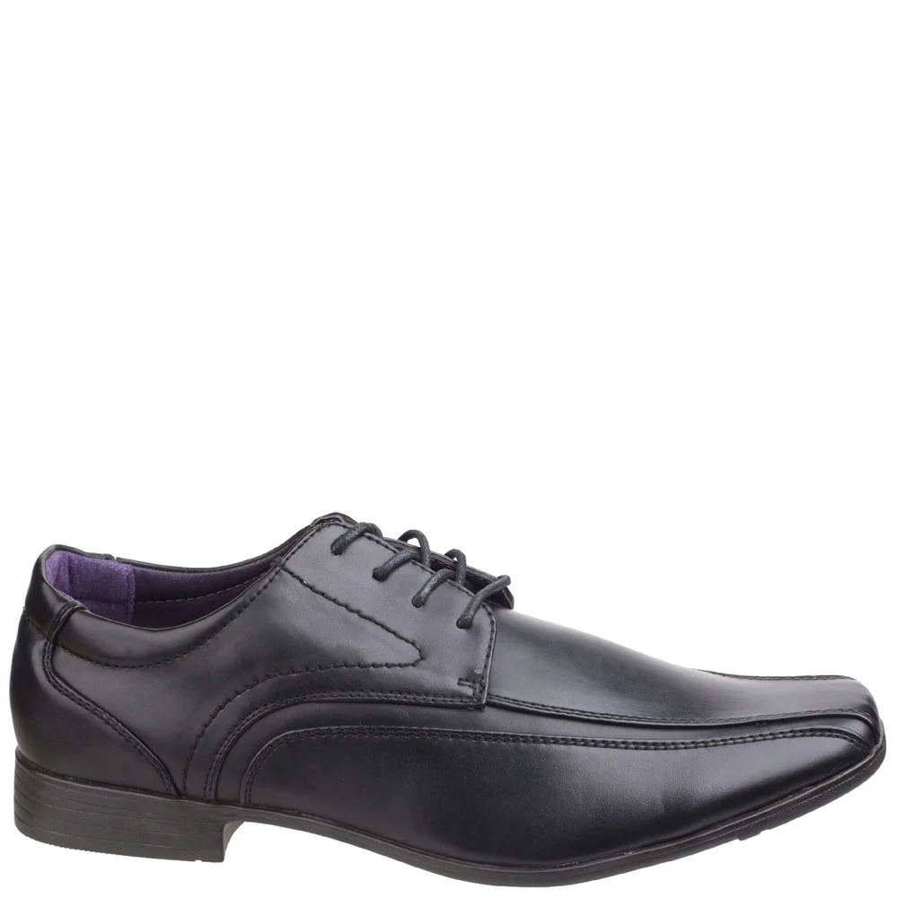 US Brass Hauser Mens Lace Up Shoes Black - Image 4