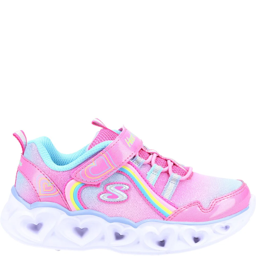 Skechers Heart Lights Rainbow Lux Sports Shoes - Image 4