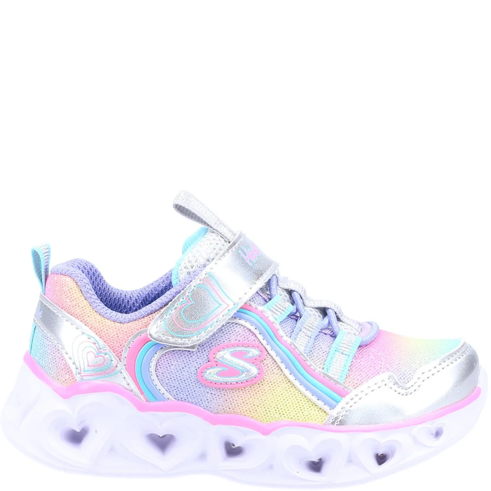 Skechers Heart Lights Rainbow Lux Sports Shoes - Image 4