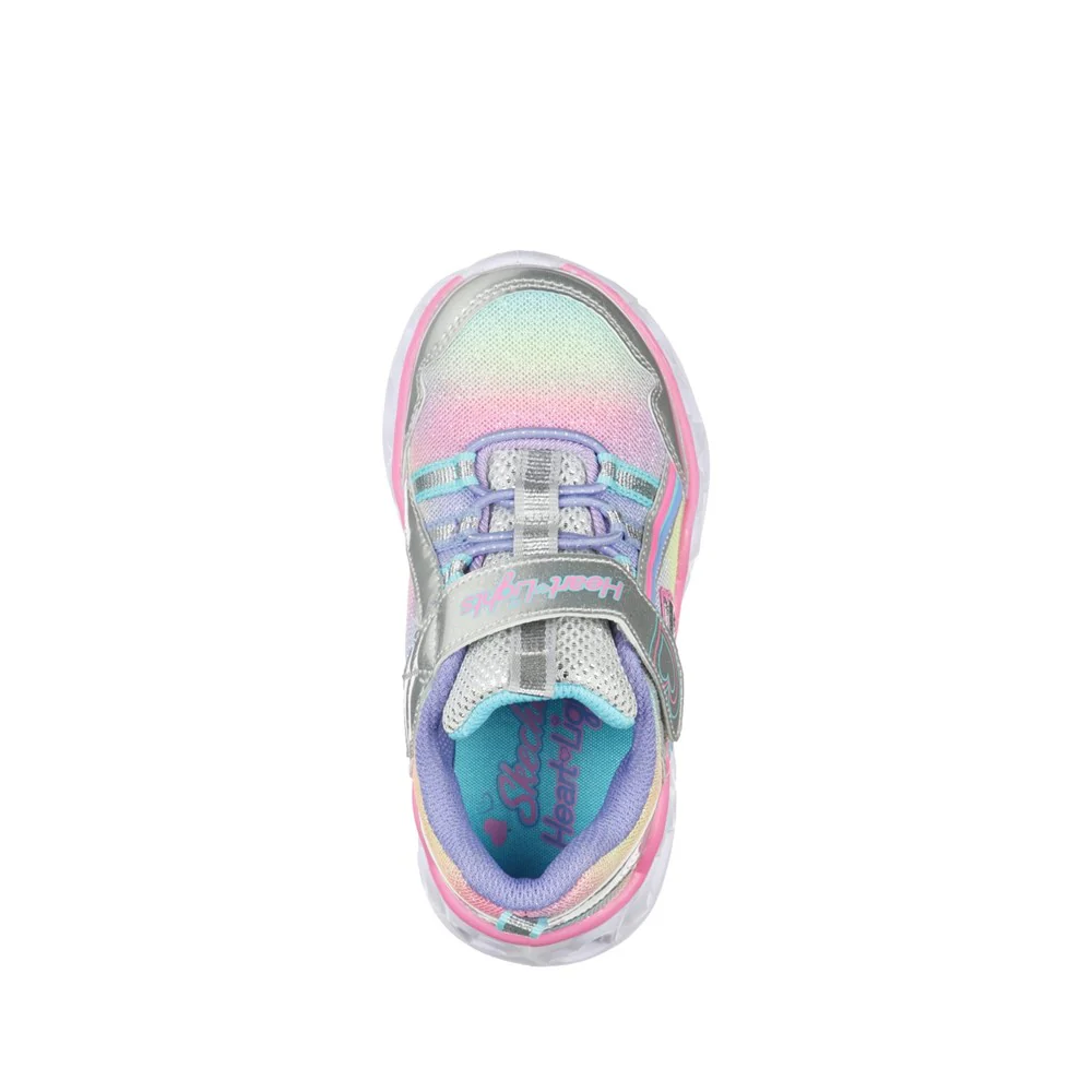 Skechers Heart Lights Rainbow Lux Sports Shoes - Image 5