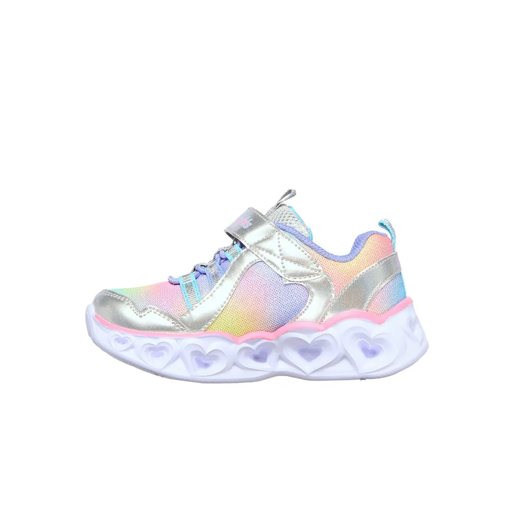 Skechers Heart Lights Rainbow Lux Sports Shoes - Image 6