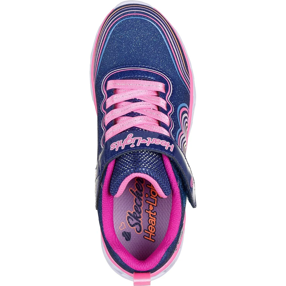 Skechers Heart Lights Retro Hearts Trainers - Image 3