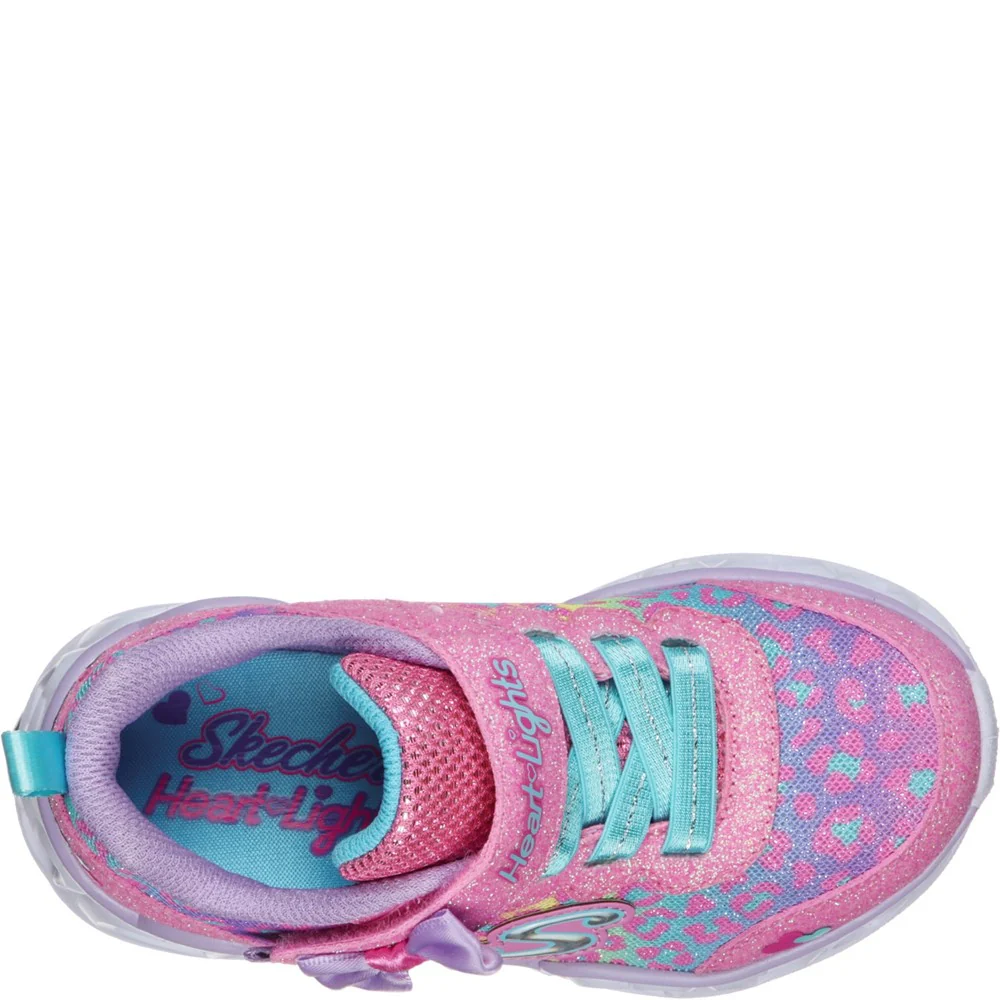 Skechers Heart Lights Touch Fastening Trainer - Image 4