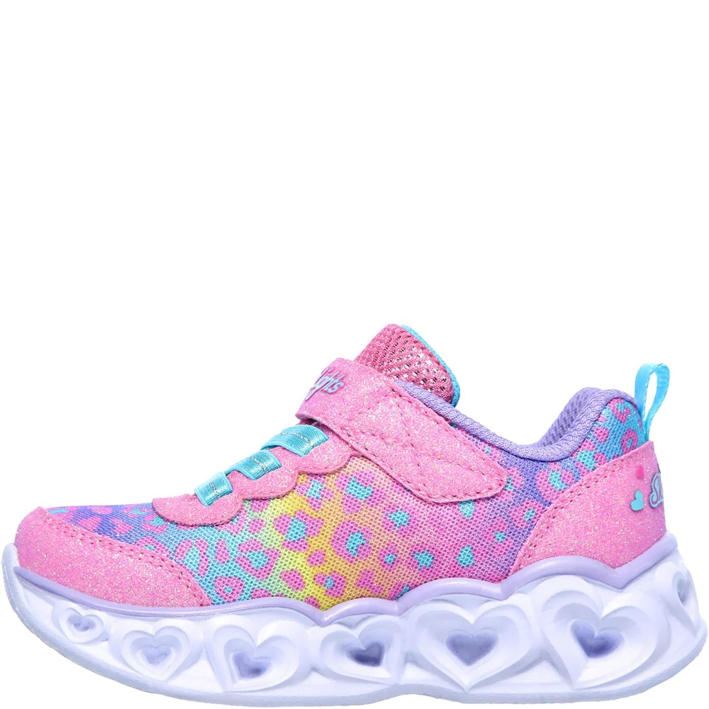 Skechers Heart Lights Touch Fastening Trainer - Image 5