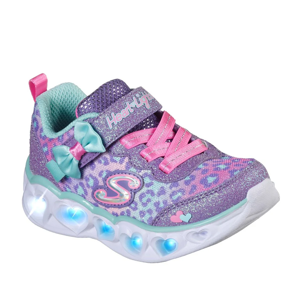 Skechers Heart Lights Touch Fastening Trainer - Image 3
