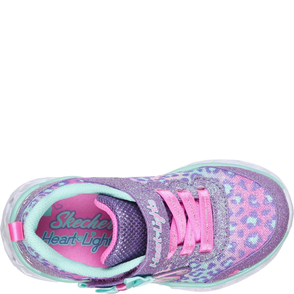 Skechers Heart Lights Touch Fastening Trainer - Image 5