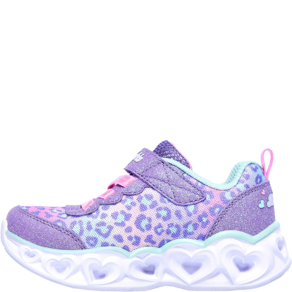 Skechers Heart Lights Touch Fastening Trainer - Image 6