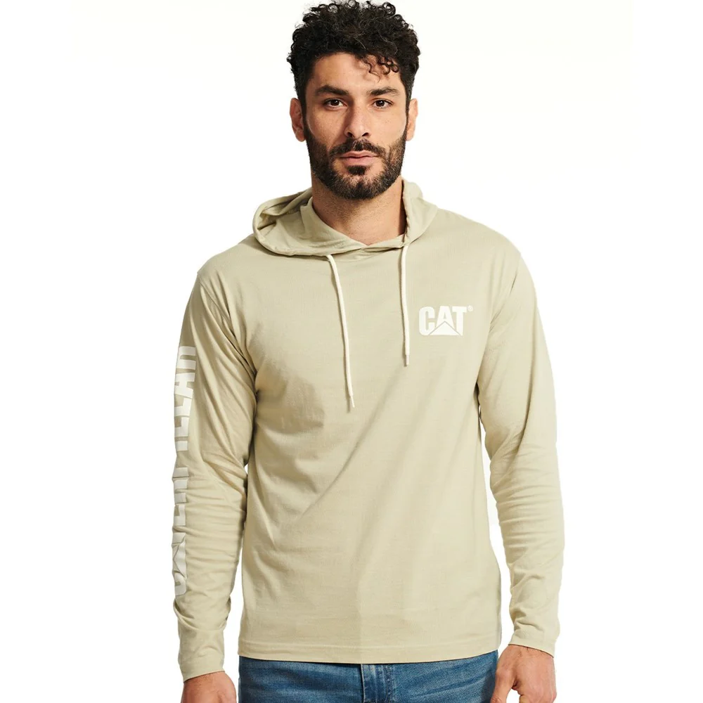 Caterpillar Hooded Long Sleeve Tee