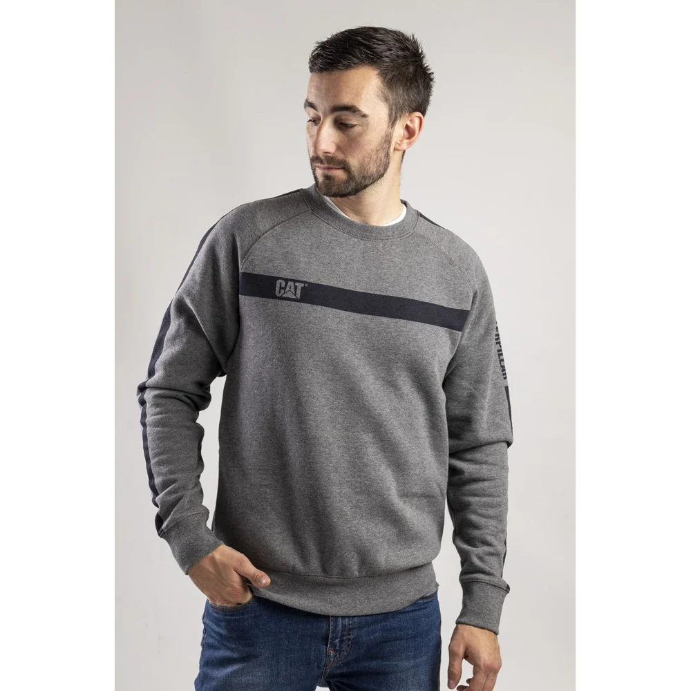 Caterpillar Icon Stripe Crew Neck Sweater - Image 5