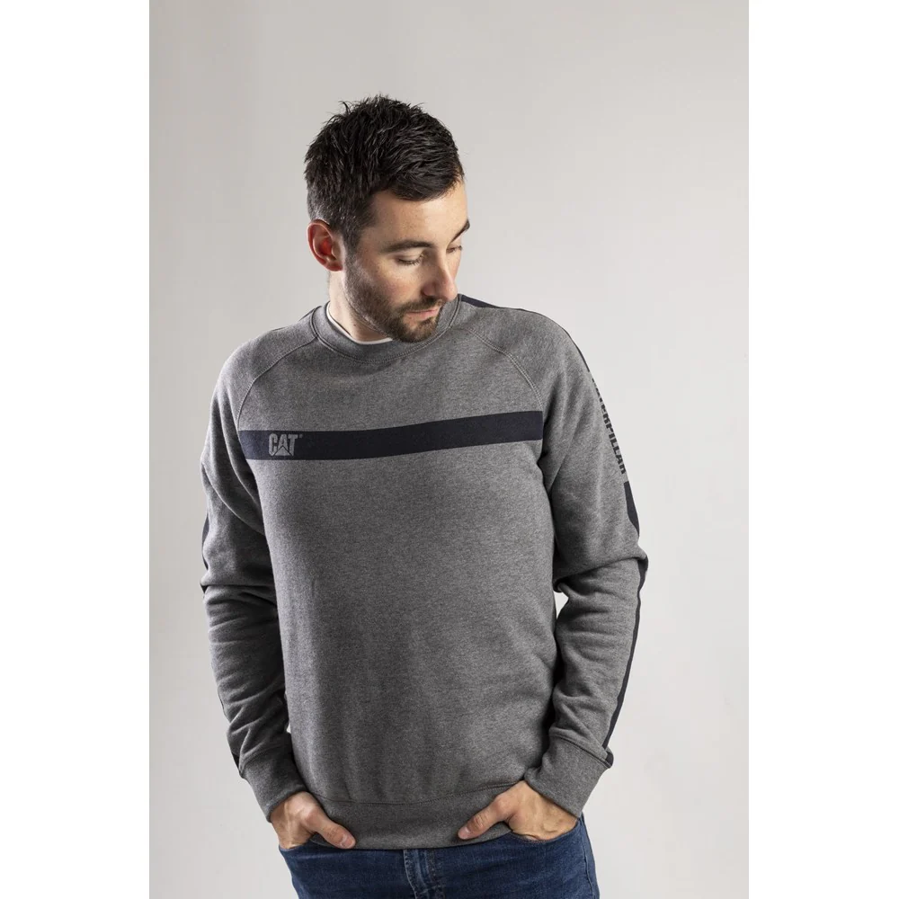 Caterpillar Icon Stripe Crew Neck Sweater - Image 6