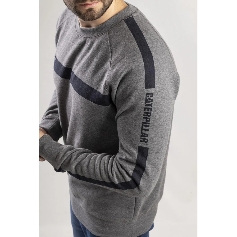 Caterpillar Icon Stripe Crew Neck Sweater - Image 7