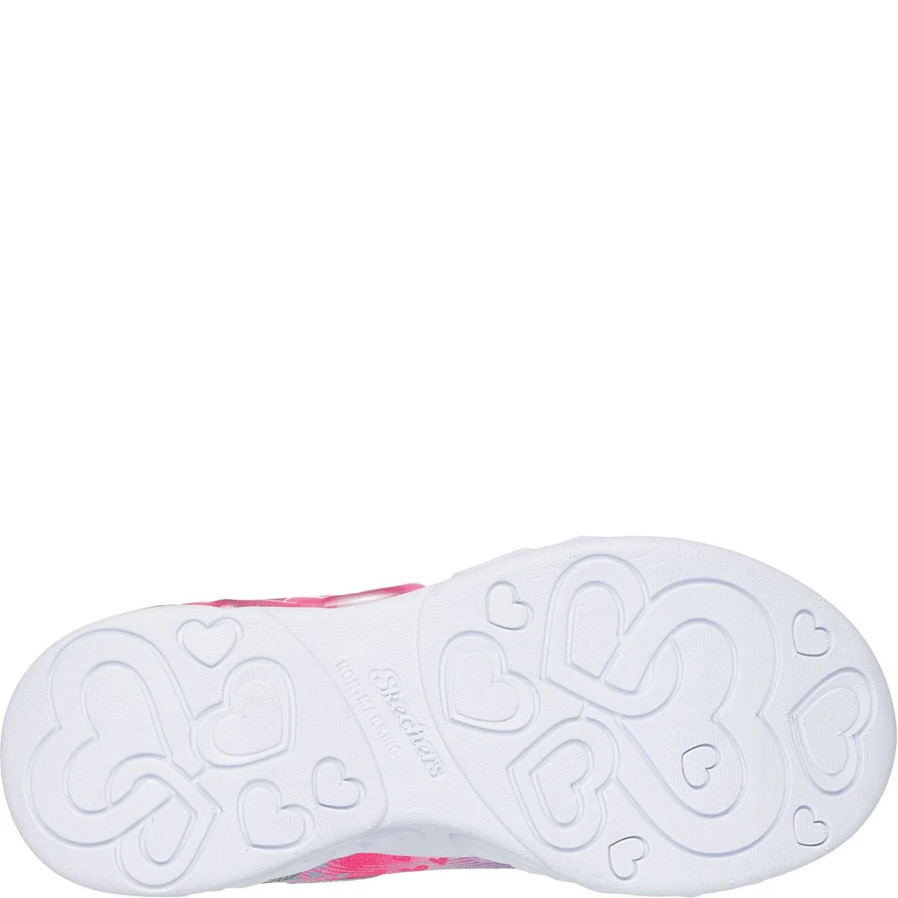 Skechers Infinite Heart Lights Heart Jewels Trainer - Image 2