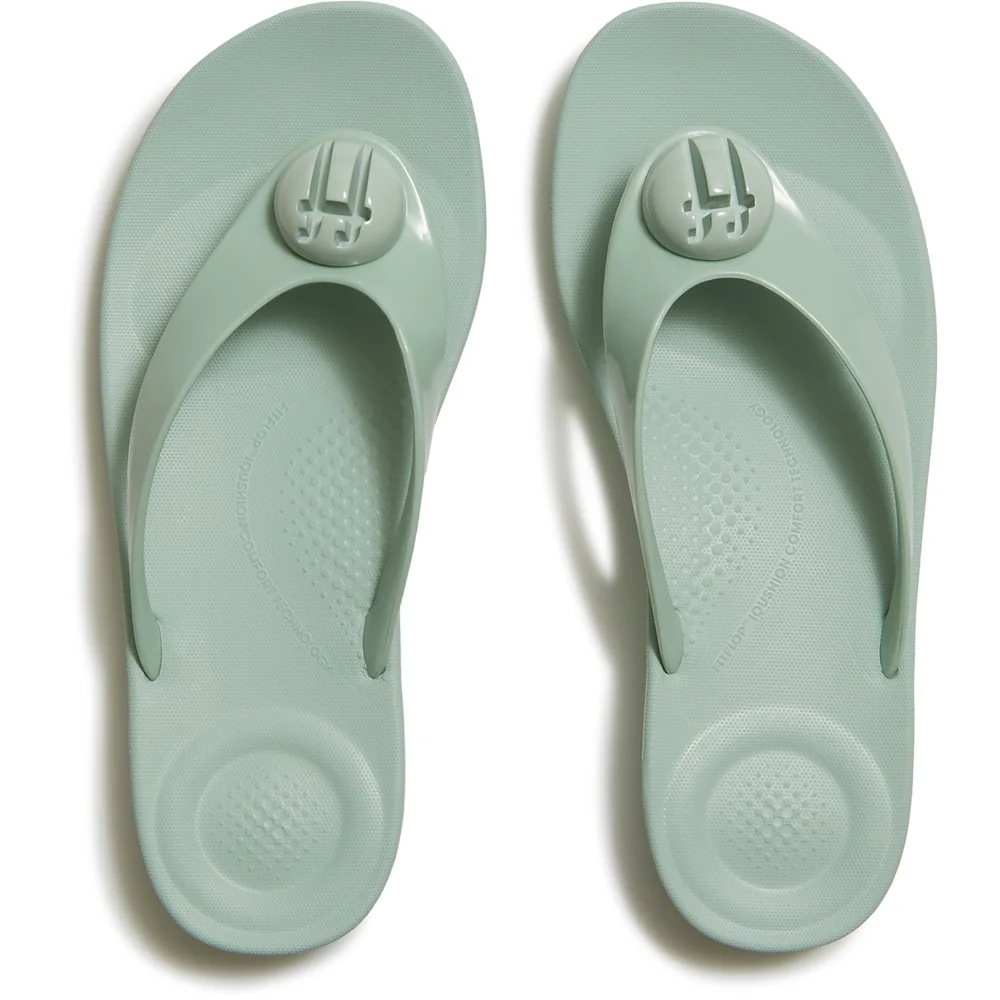 Fitflop iQushion Glossy-Button Flip-Flops - Image 3