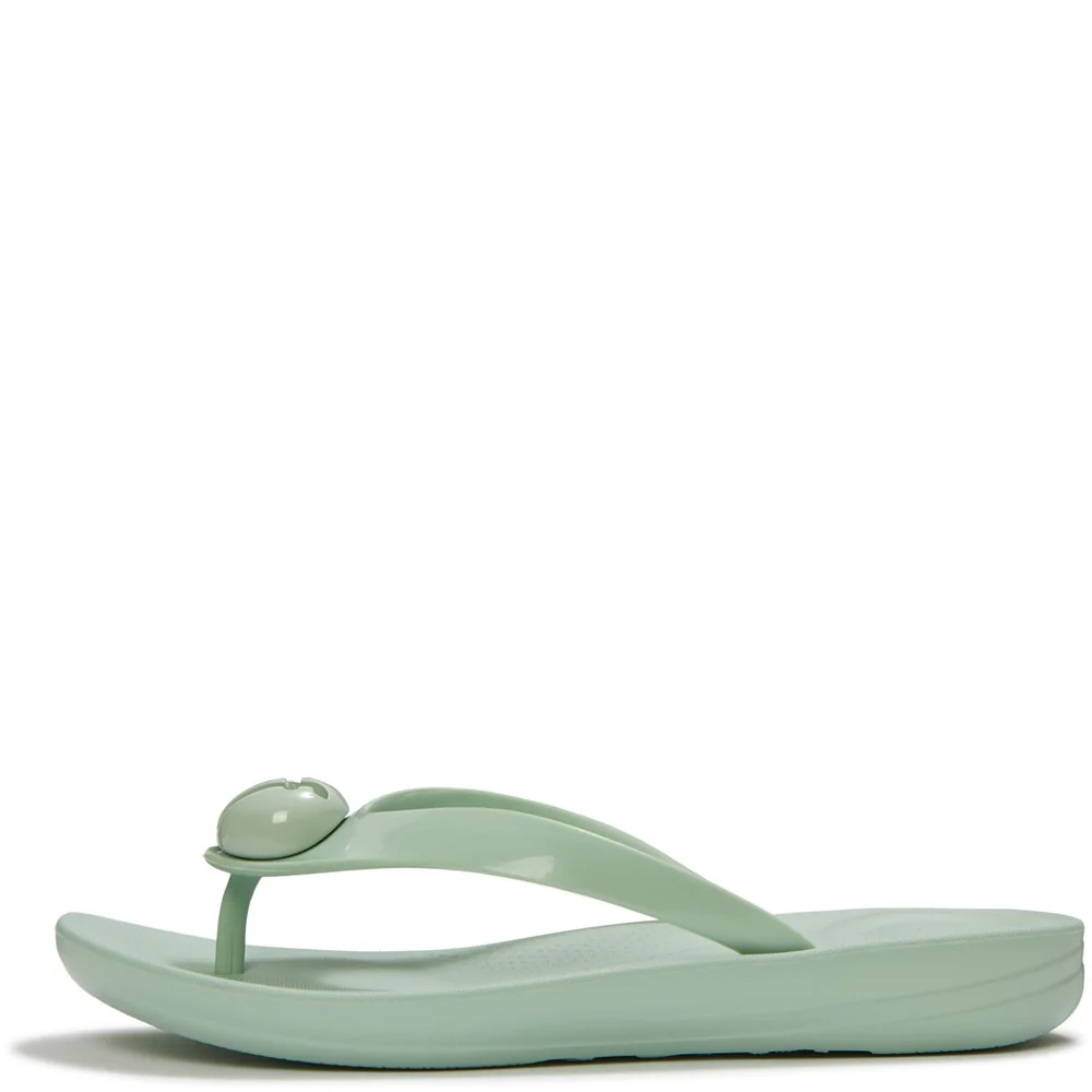 Fitflop iQushion Glossy-Button Flip-Flops - Image 4