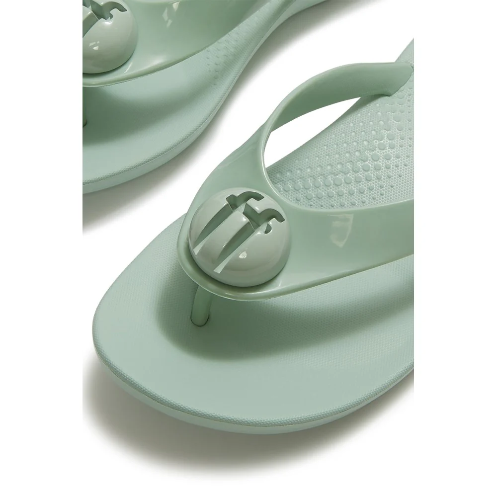 Fitflop iQushion Glossy-Button Flip-Flops - Image 5