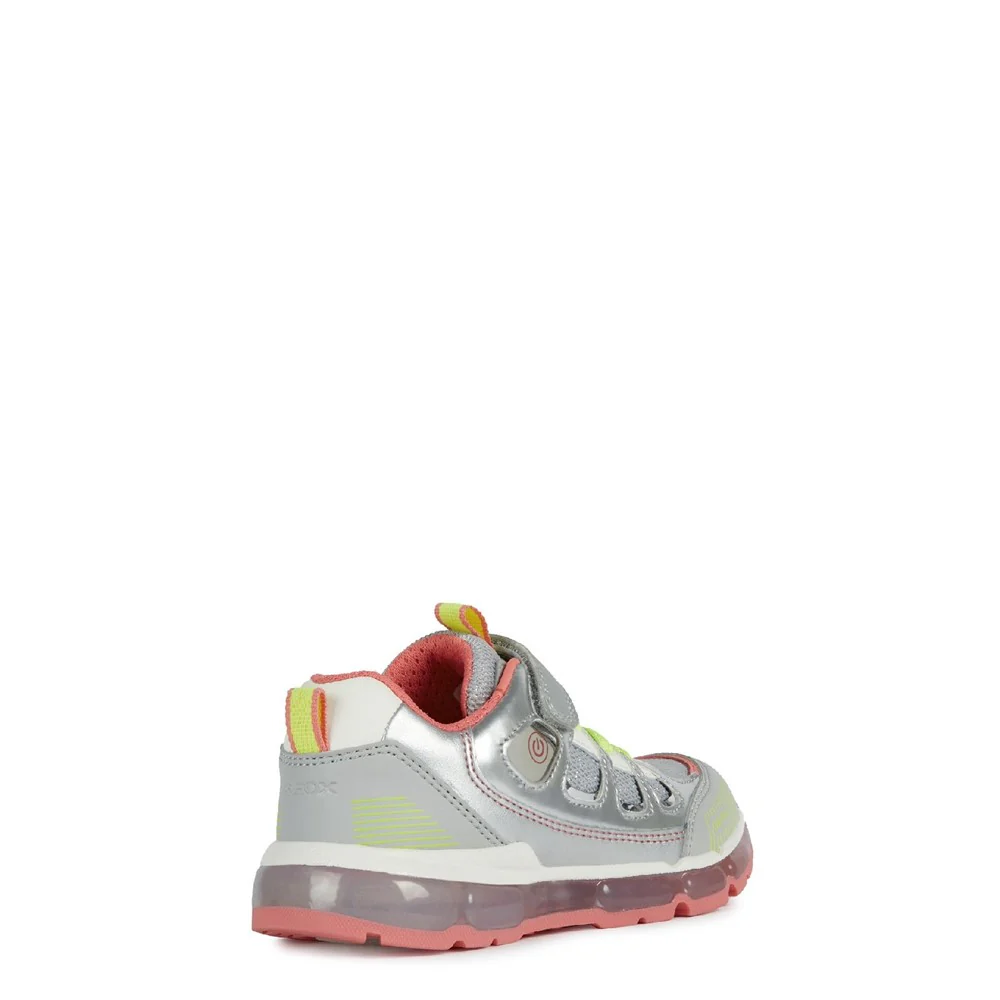 Geox J Android Girl C Lace up and Touch Fastening Trainer - Image 2