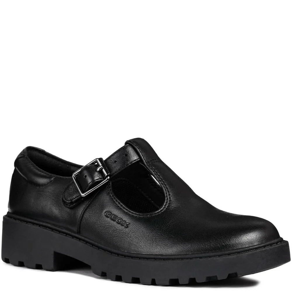 Geox J Casey G. E Buckle Junior School Shoes