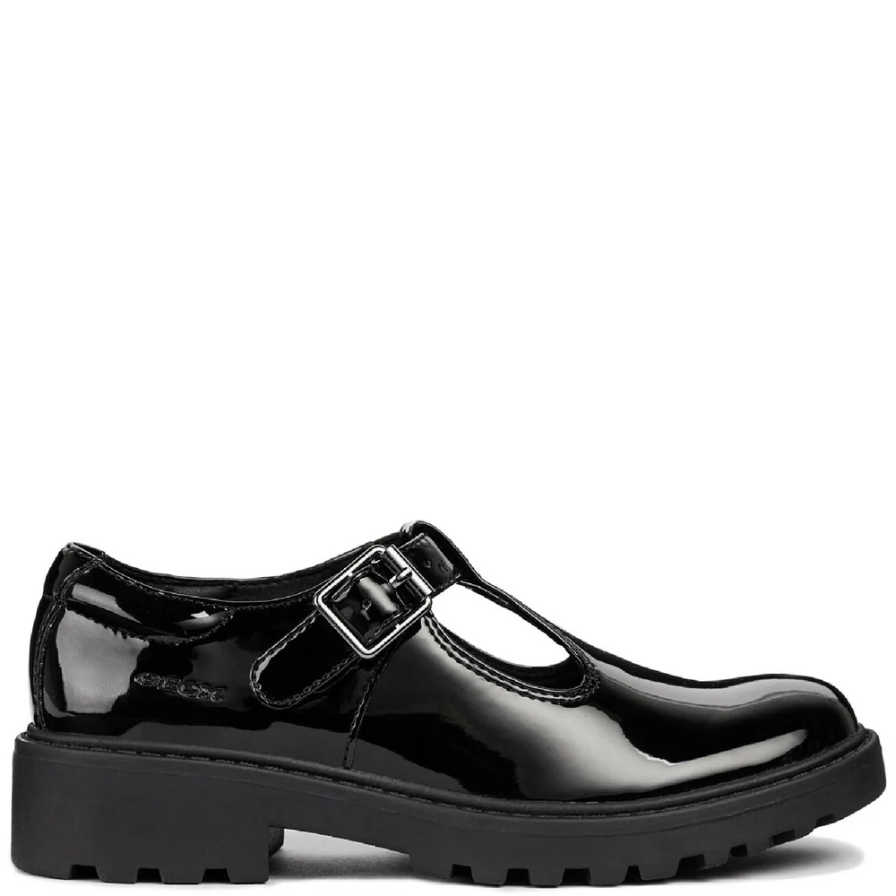Geox J Casey G. E Buckle School Shoes Size 6 - Image 4