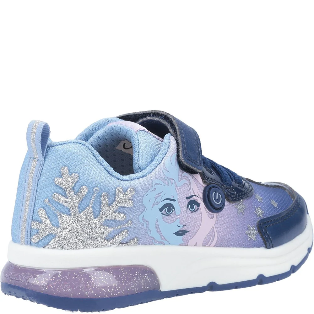 Geox J Spaceclub Girl D FROZEN Touch Fastening Trainer - Image 2