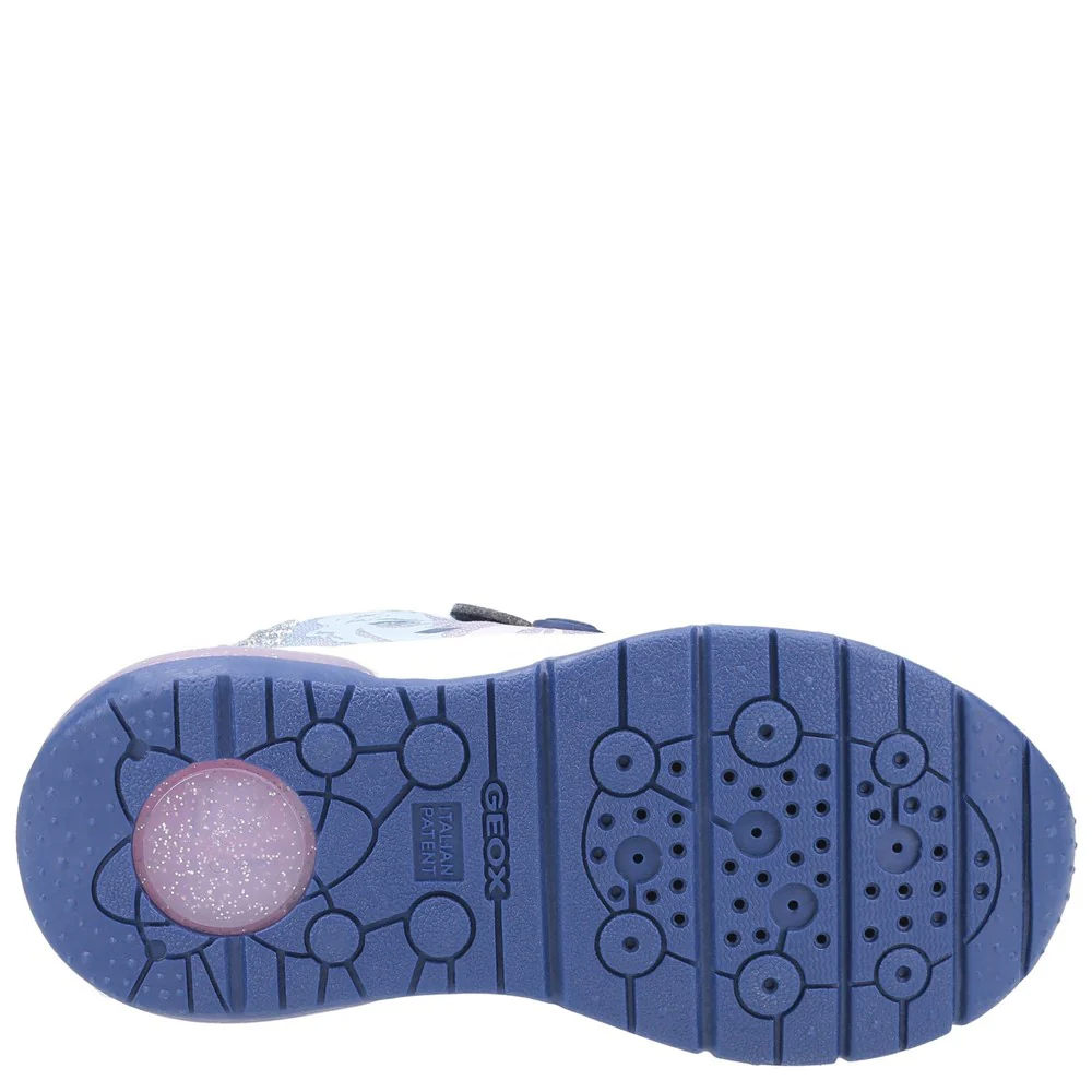 Geox J Spaceclub Girl D FROZEN Touch Fastening Trainer - Image 3