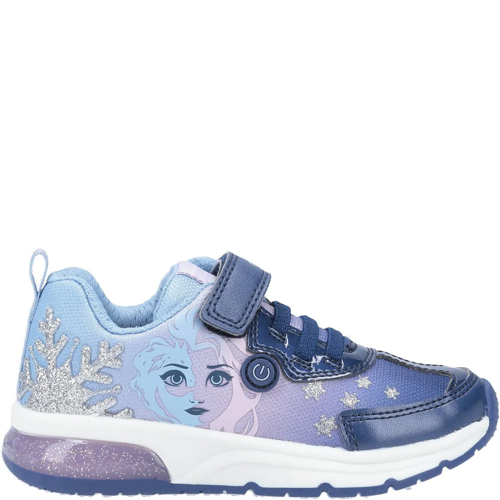 Geox J Spaceclub Girl D FROZEN Touch Fastening Trainer - Image 4