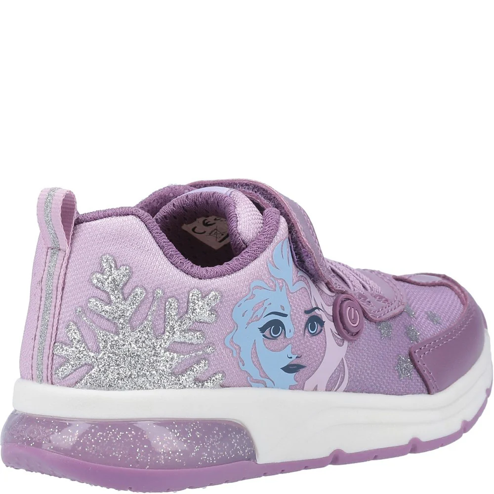 Geox J Spaceclub Girl D FROZEN Touch Fastening Trainer - Image 2