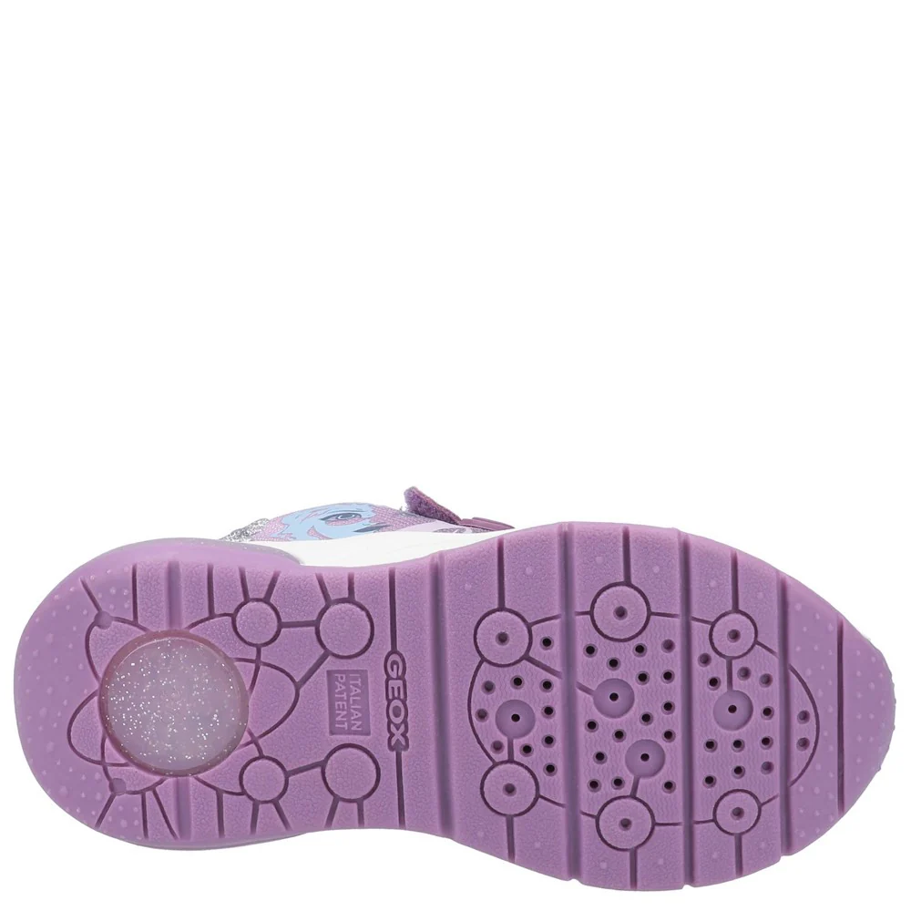 Geox J Spaceclub Girl D FROZEN Touch Fastening Trainer - Image 3