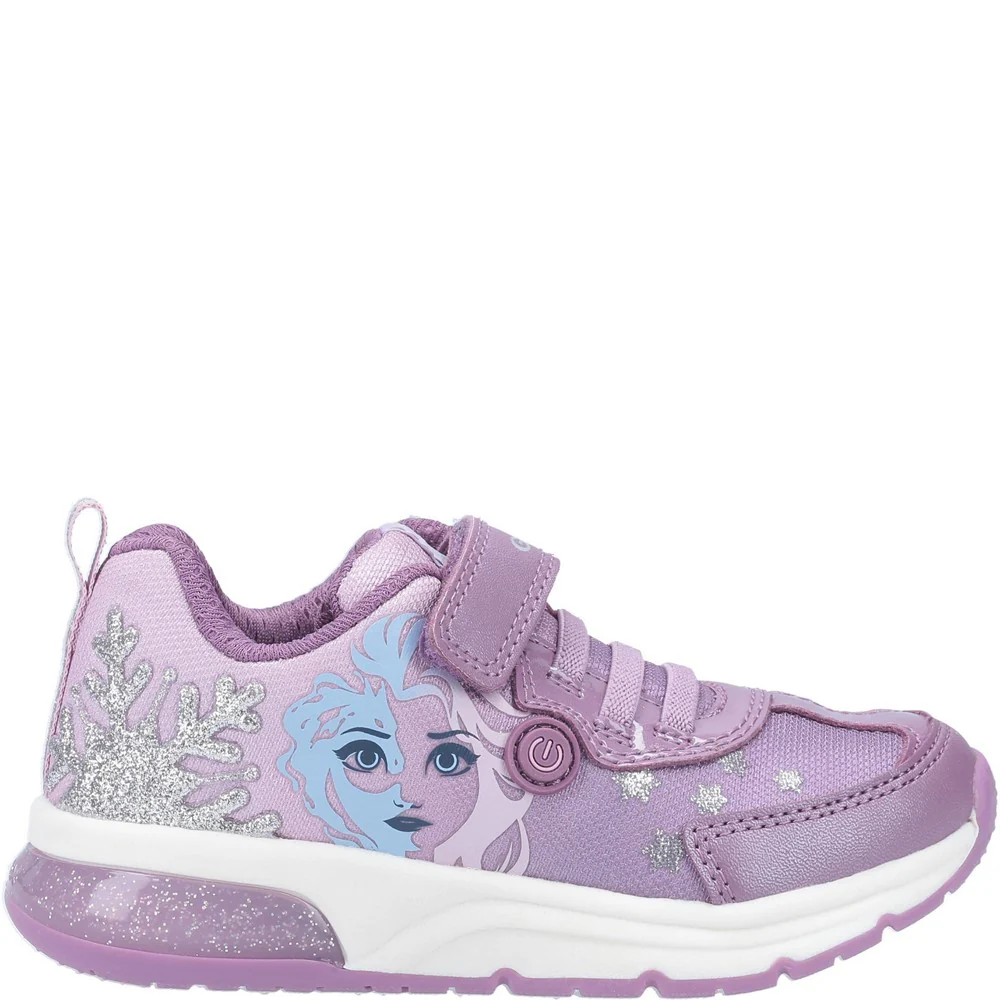 Geox J Spaceclub Girl D FROZEN Touch Fastening Trainer - Image 4