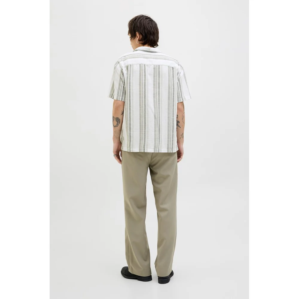 Jack & Jones Premium revere collar linen shirt - Image 2