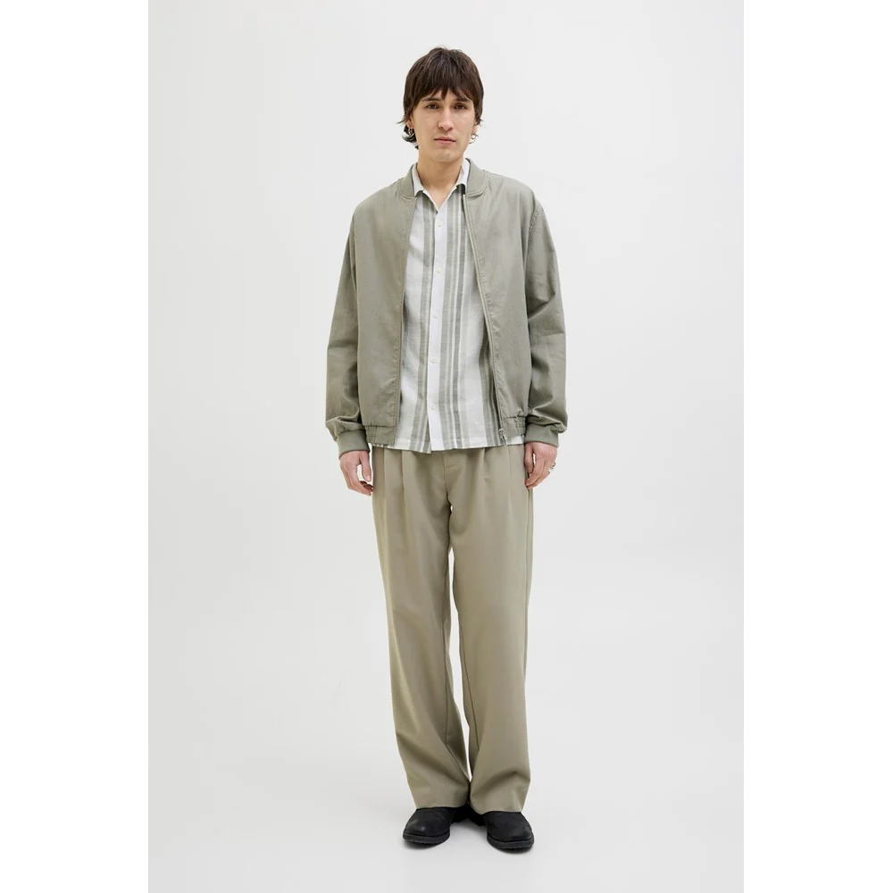 Jack & Jones Premium revere collar linen shirt - Image 3