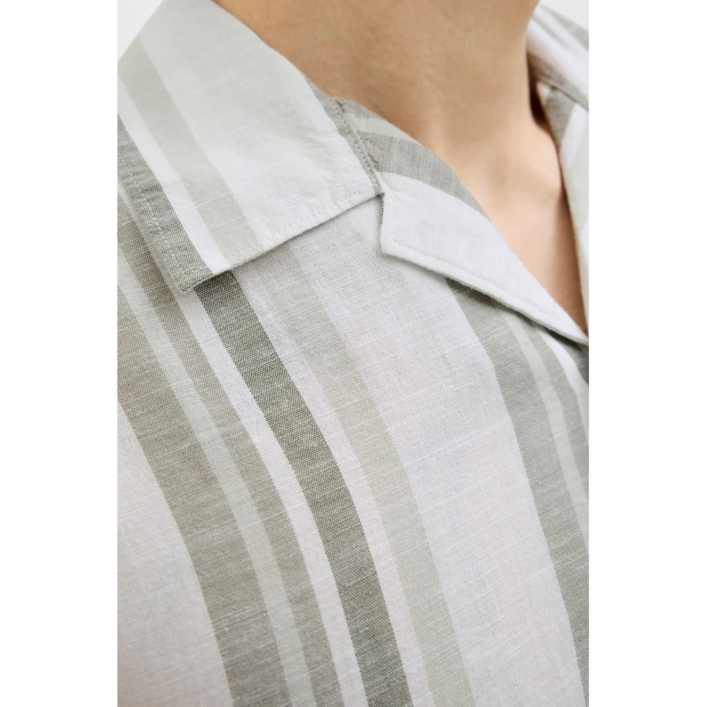 Jack & Jones Premium revere collar linen shirt - Image 5