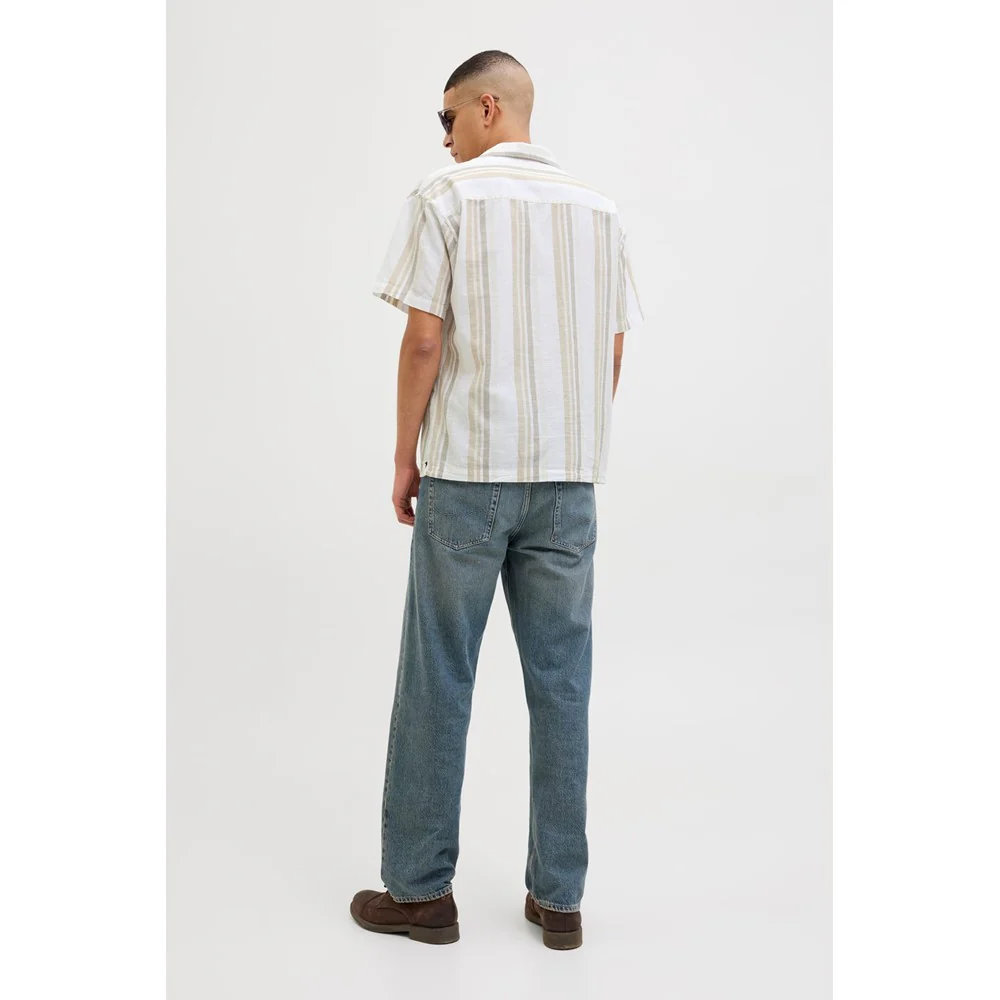 Jack & Jones Premium revere collar linen shirt - Image 2