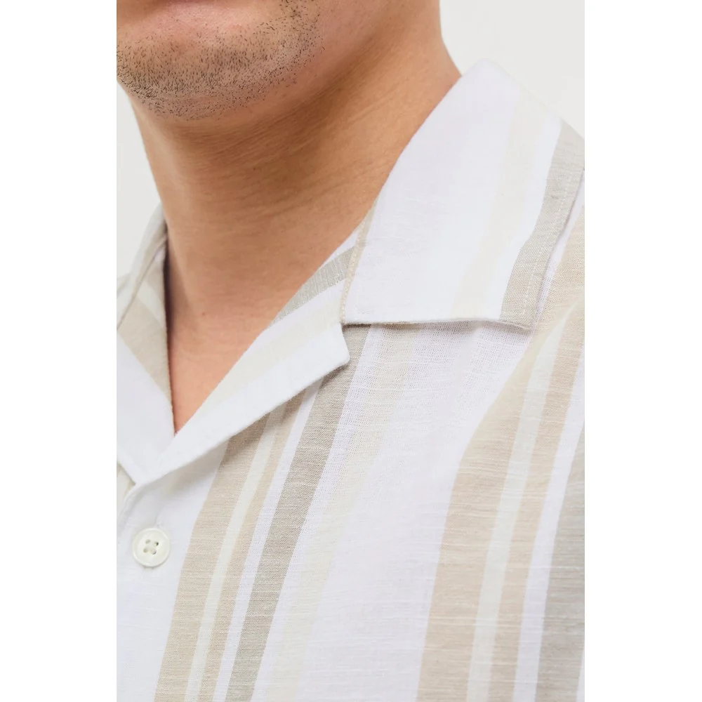 Jack & Jones Premium revere collar linen shirt - Image 6