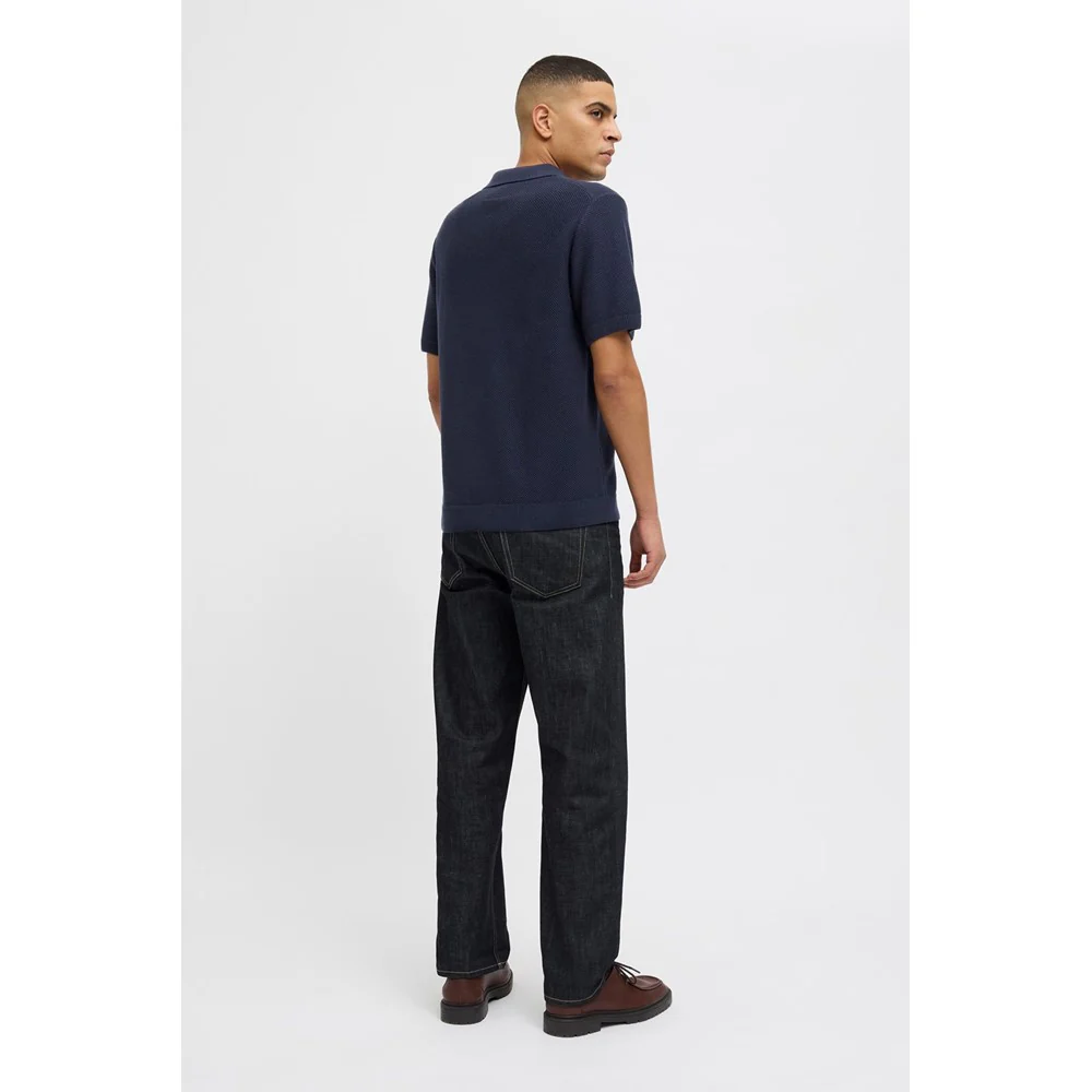 Jack & Jones Premium split neck knitted polo - Image 2