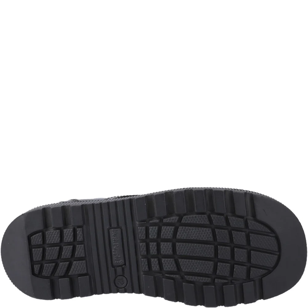 Hush Puppies Keeley Lace Up Patent Senior School Shoes - Image 3