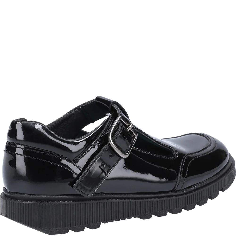Hush Puppies Kerry Junior Patent School Shoes - Image 2