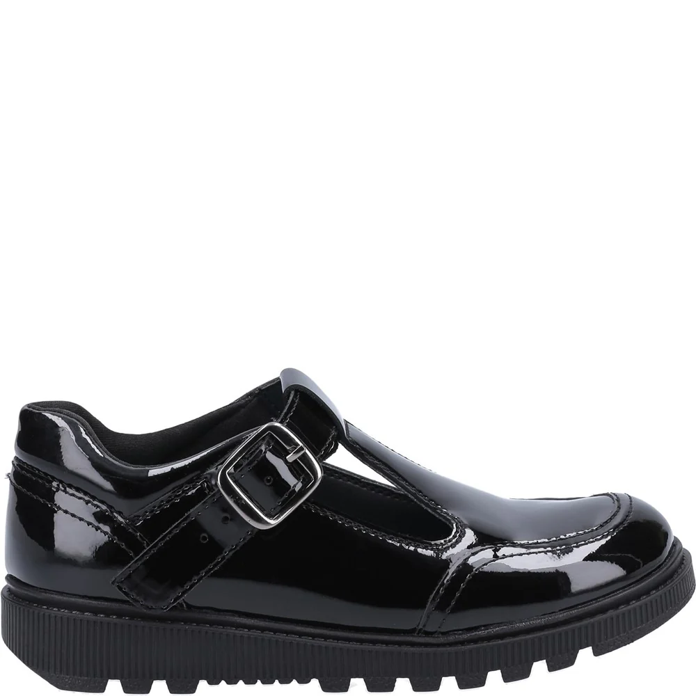 Hush Puppies Kerry Senior Patent School Shoes - Image 4